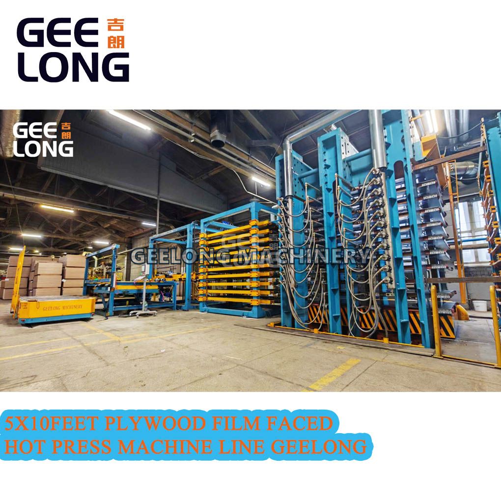 5x10feet filme de compensado enfrentado linha de máquina de imprensa quente GEELONG