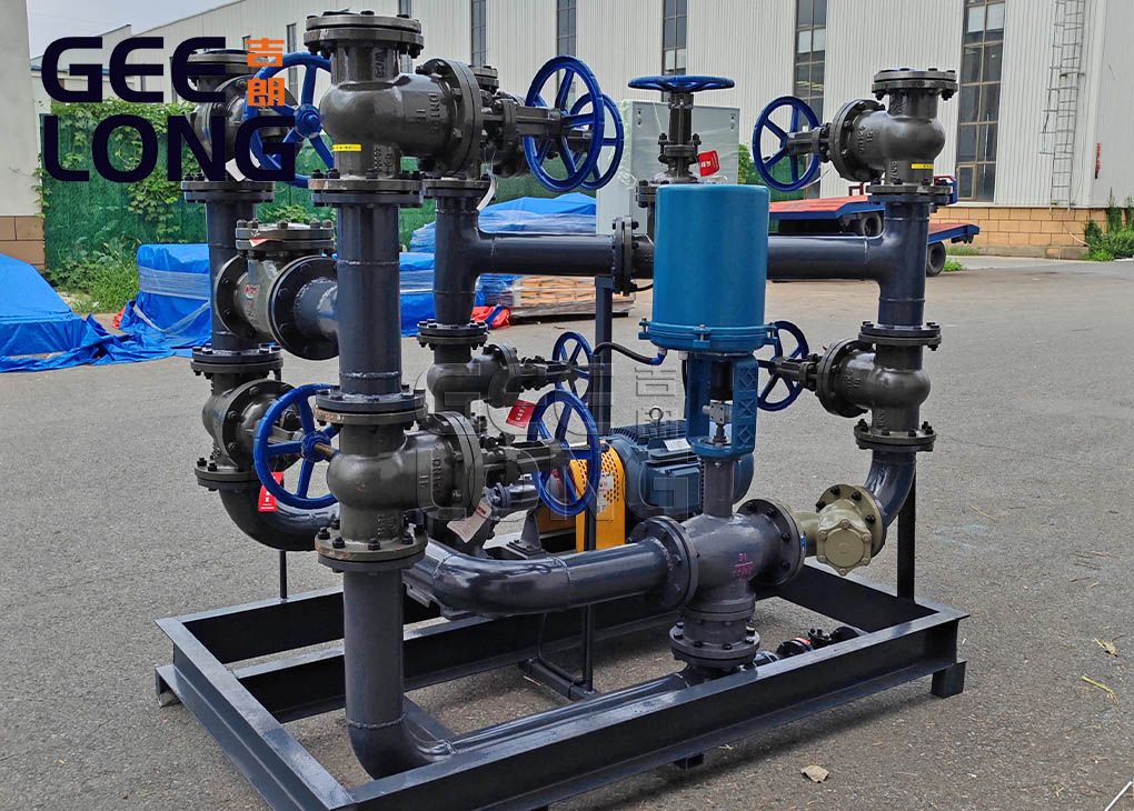 Sistema de bomba de circulação secundária de óleo térmico de 22 kW com controlador OMRON