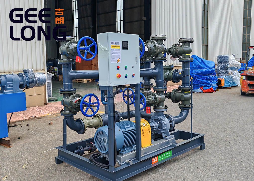 Sistema de bomba de circulação secundária de óleo térmico de 22 kW com controlador OMRON